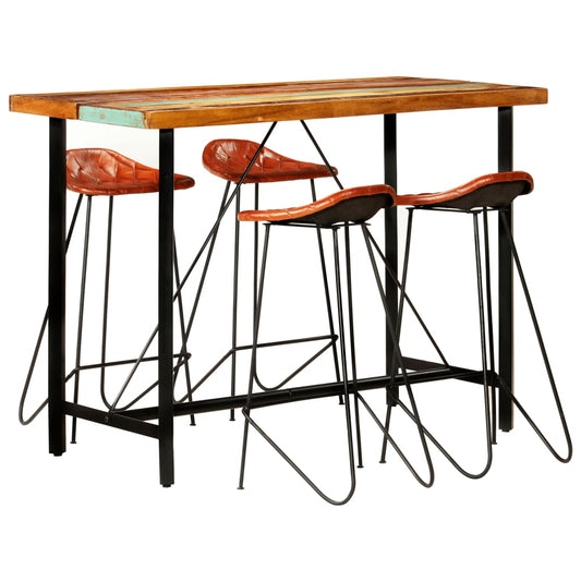Bar Set Multicolor, Brown And Black And Steel