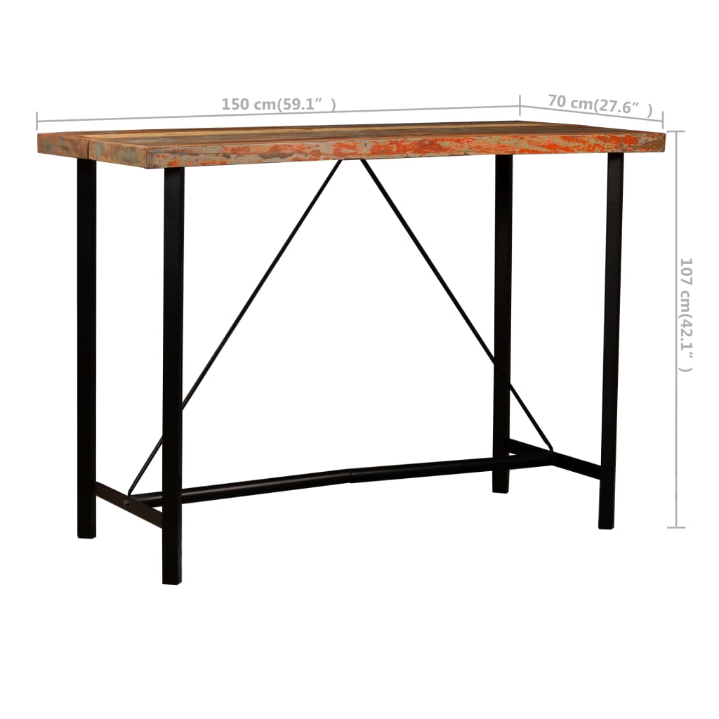 Bar Set Multicolor 59.1 In X 27.6 In X 42.1 In