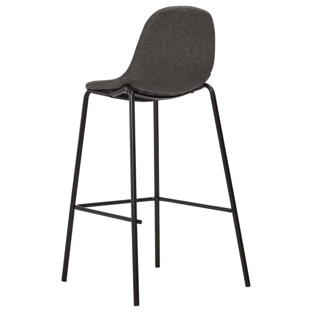 Bar Set Table: White, Chairs: Dark Grey