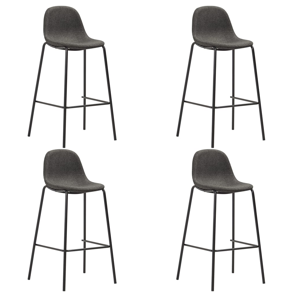 Bar Set Table: White, Chairs: Dark Grey