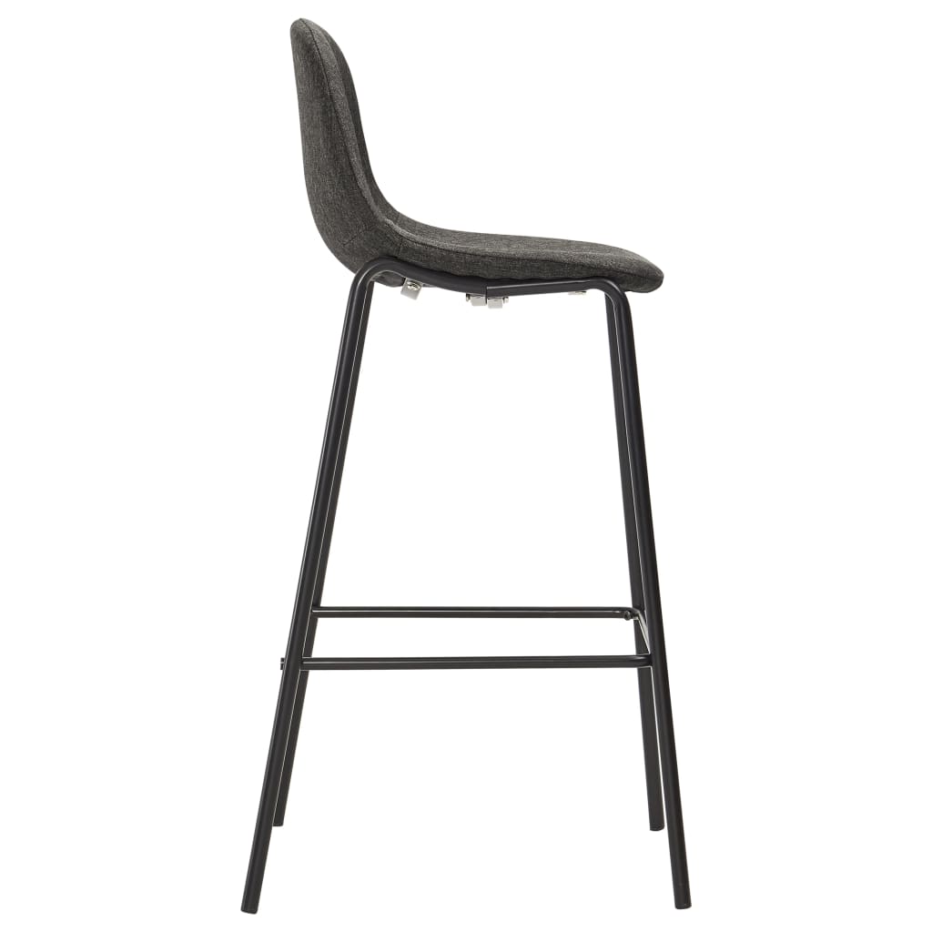 Bar Set Table: White, Chairs: Dark Grey