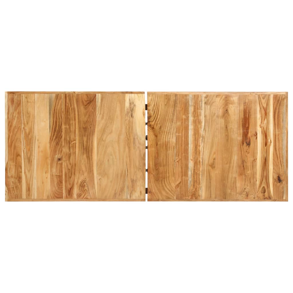 Bar Set Natural Wood Finish And Black