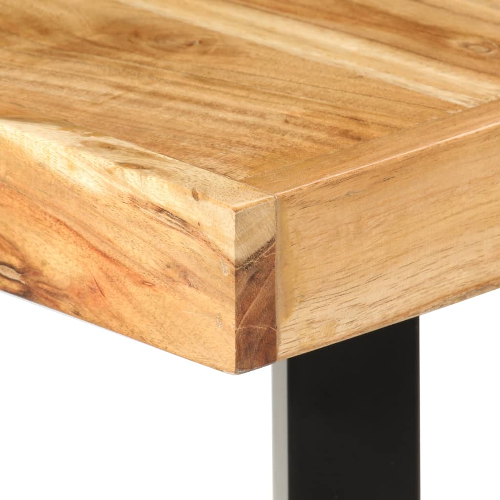 Bar Set Natural Wood Finish And Black