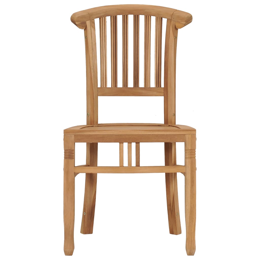 3 Piece Patio Dining Set Solid Teak Wood