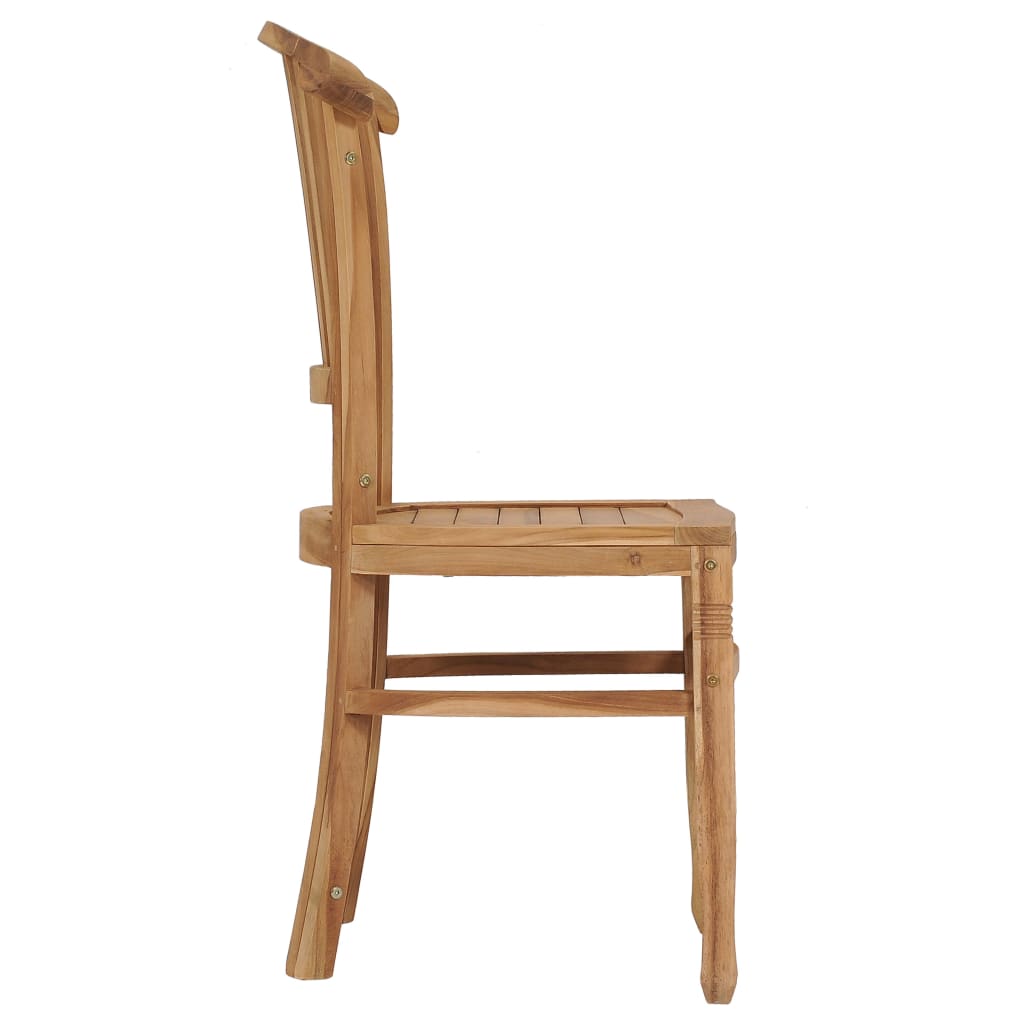 3 Piece Patio Dining Set Solid Teak Wood