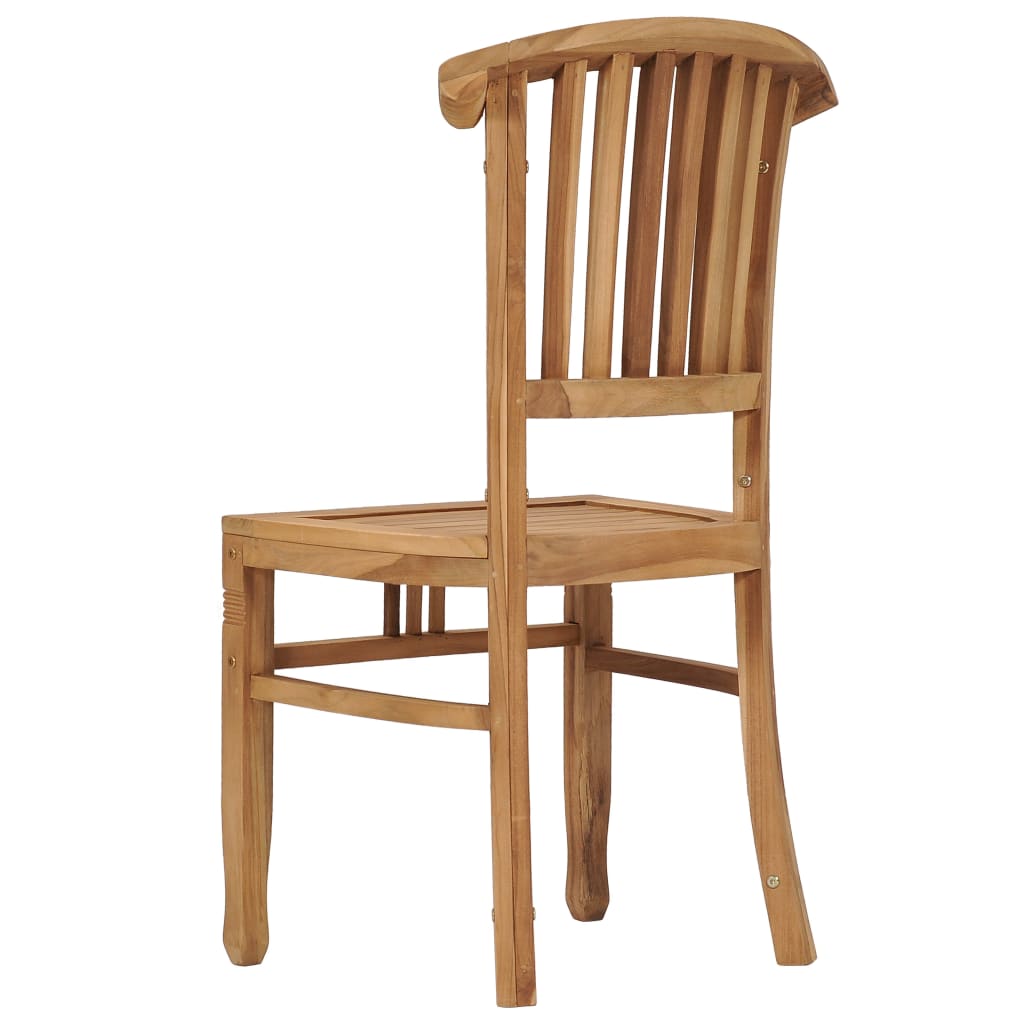3 Piece Patio Dining Set Solid Teak Wood
