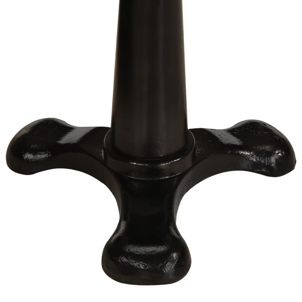 Bar Stool Brown Genuine Goat Leather, Cast Iron Adjustable