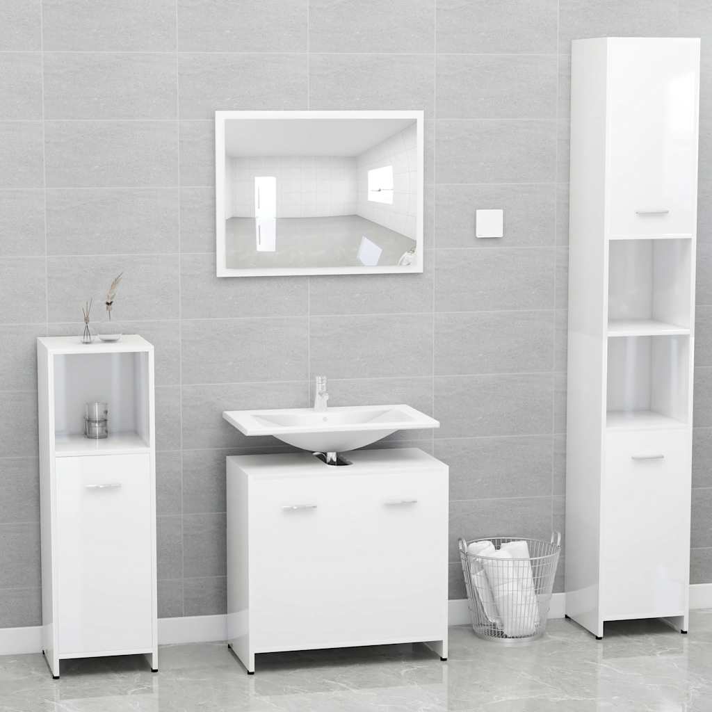Bathroom Cabinet Engineered Wood Small