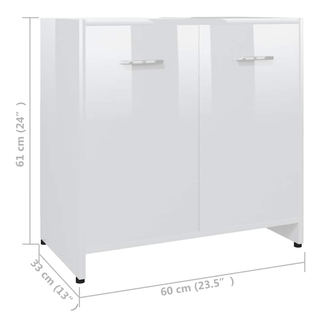 Bathroom Cabinet Engineered Wood Small