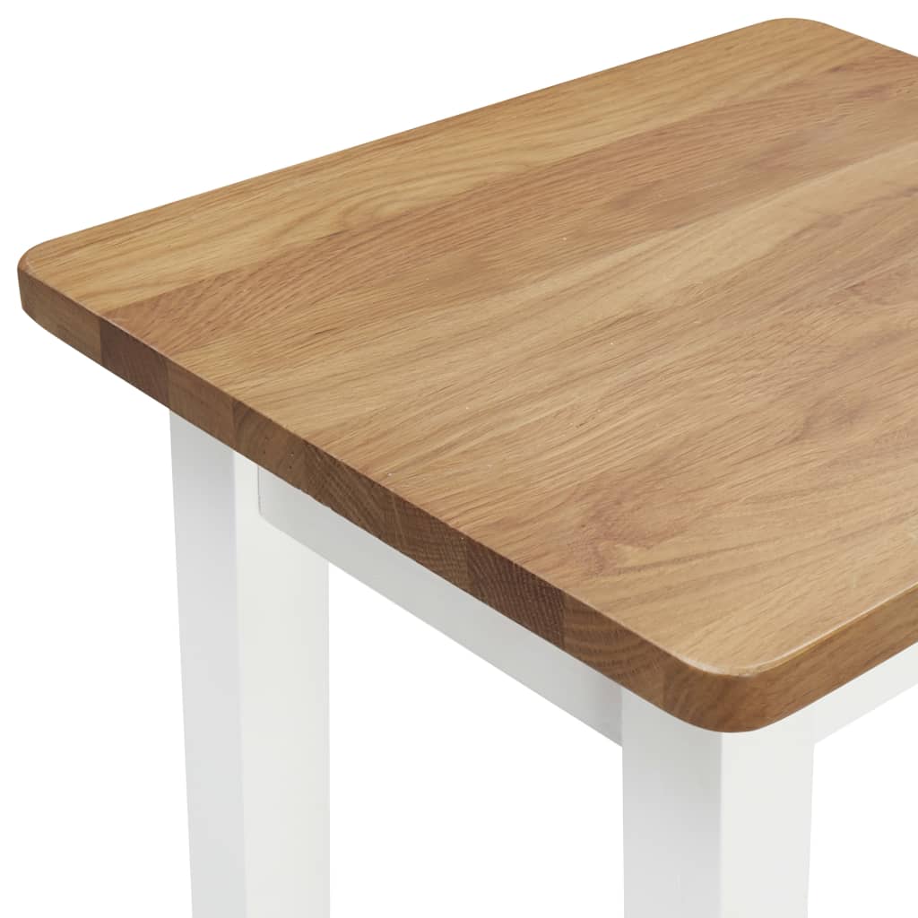 Bar Stool Set Of 2 Oak And