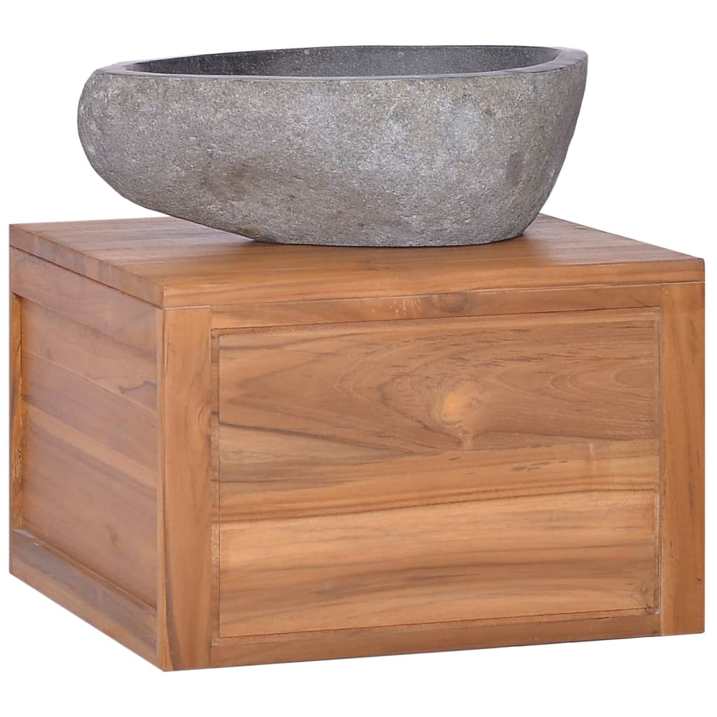 Bathroom Cabinet Natural Teak Solid Teak Wood