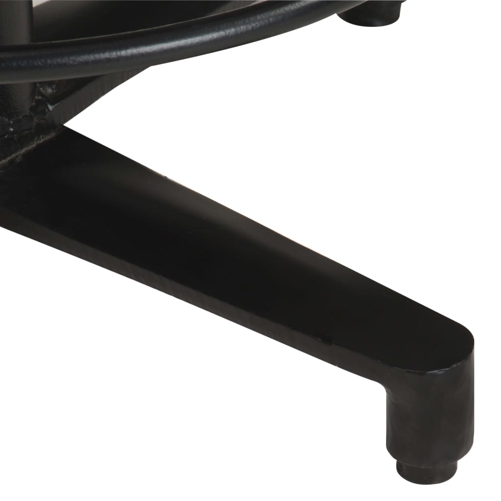 Bar Stool Set Of 2 Natural Wood, Black