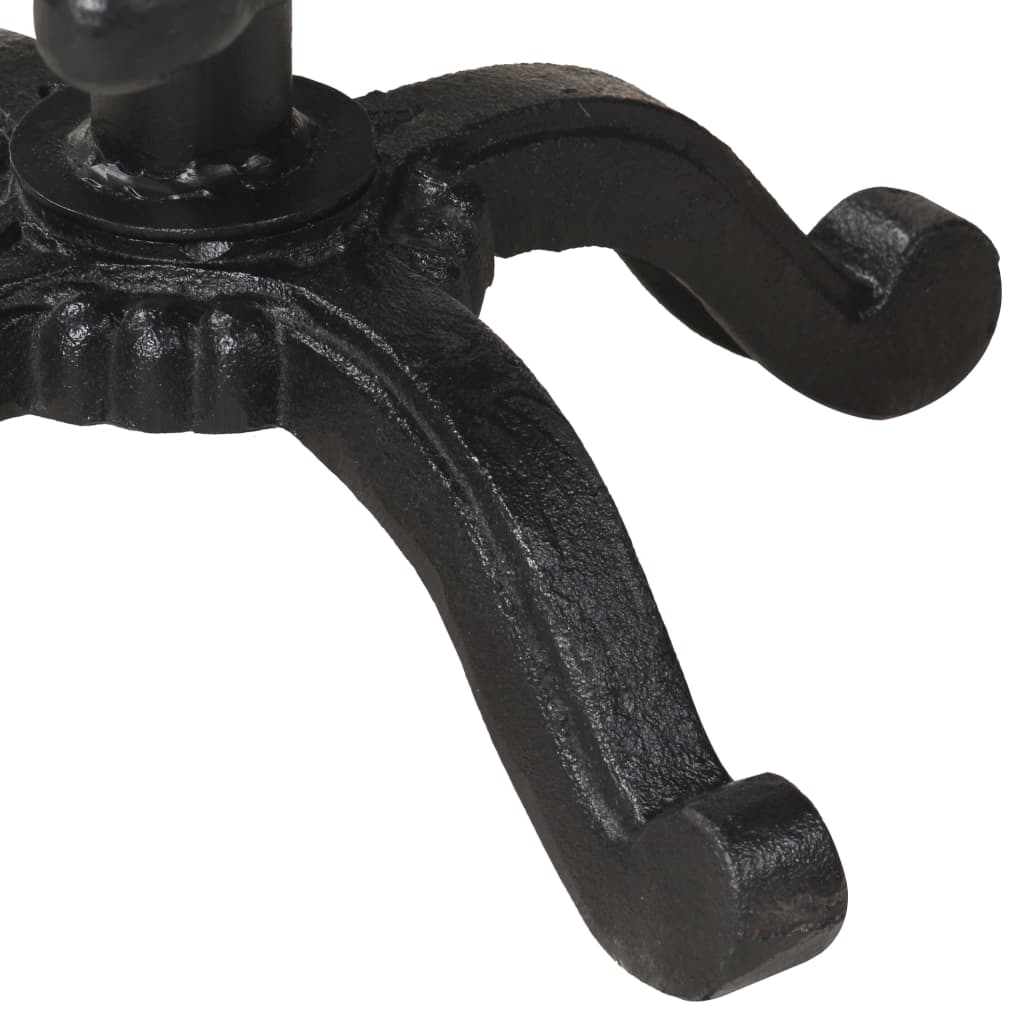 Bar Stool Black Cast Iron Counter Height Adjustable Retro