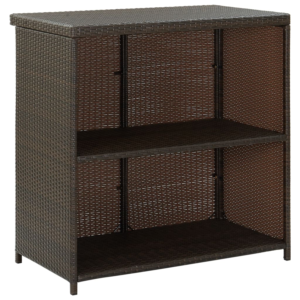 Bar Set Pe Rattan, Steel Large Bar Set Rectangular