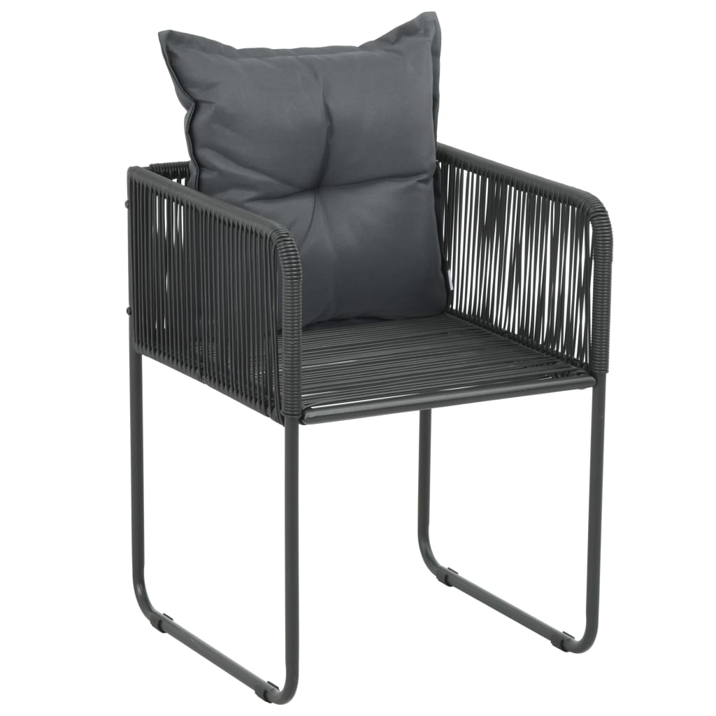 3 Piece Patio Dining Set Pvc Rattan