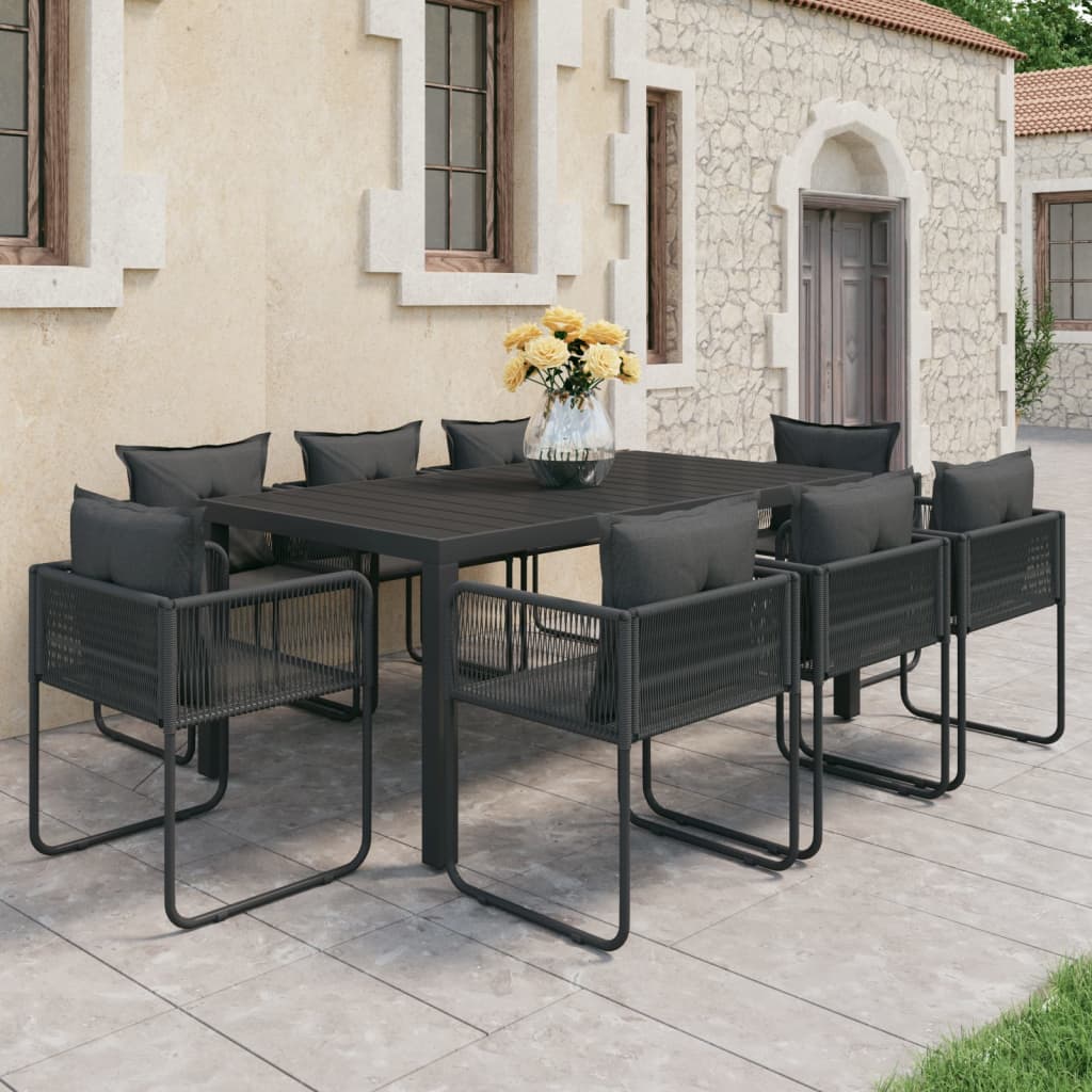 3 Piece Patio Dining Set Pvc Rattan