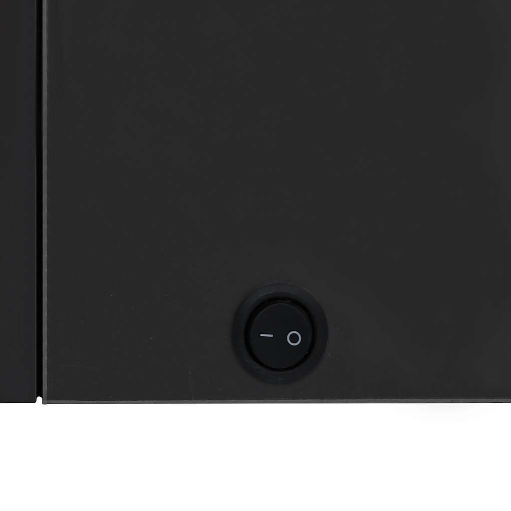 Bathroom Cabinet Anthracite Mdf With Melamine Finish, Glass Medium