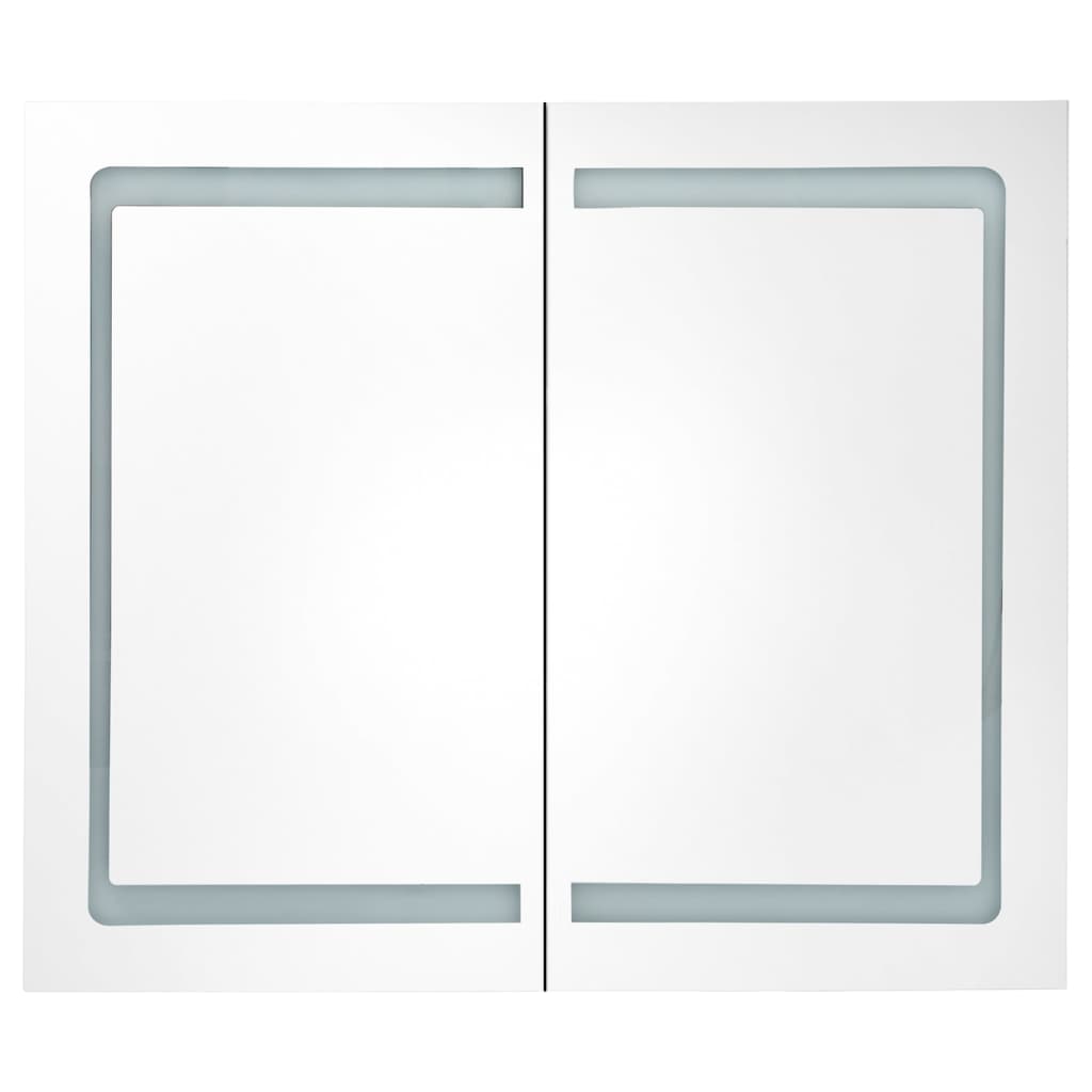 Bathroom Cabinet Anthracite Mdf, Glass Medium Bathroom Cabinet