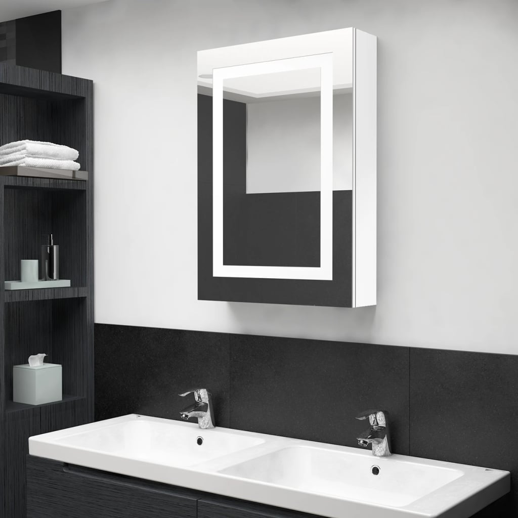 Bathroom Cabinet Mdf With Melamine Finish, Glass