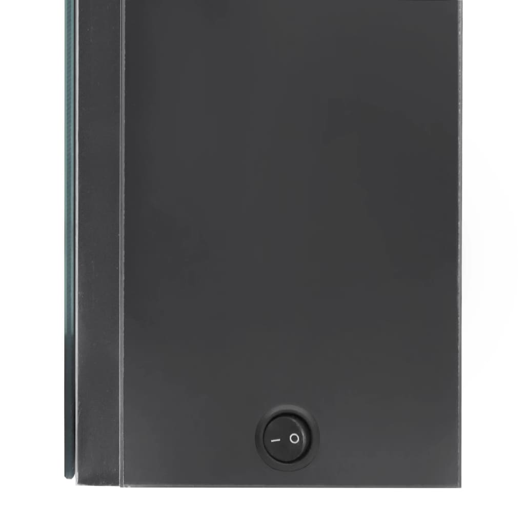 Bathroom Cabinet Grey Mdf With Melamine Finish, Glass Medium