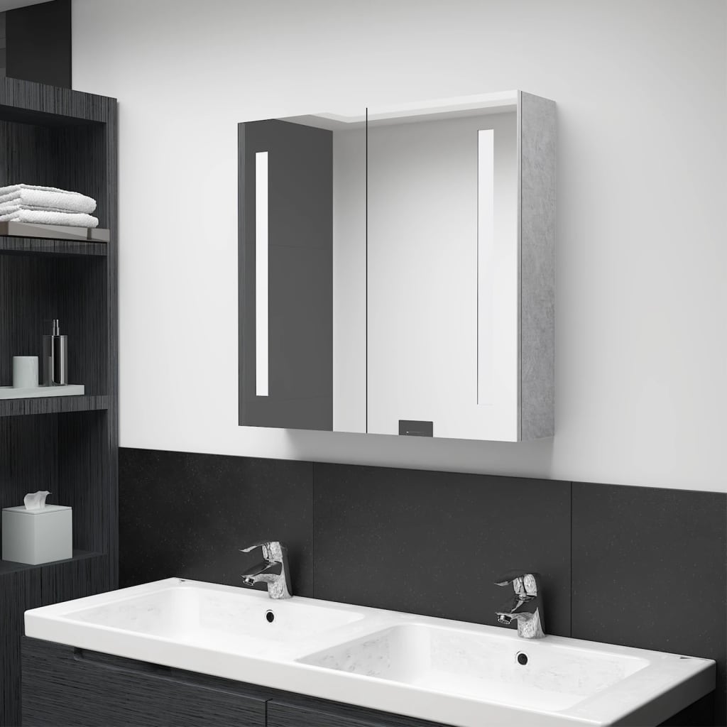 Bathroom Cabinet Mdf With Melamine Finish, Glass