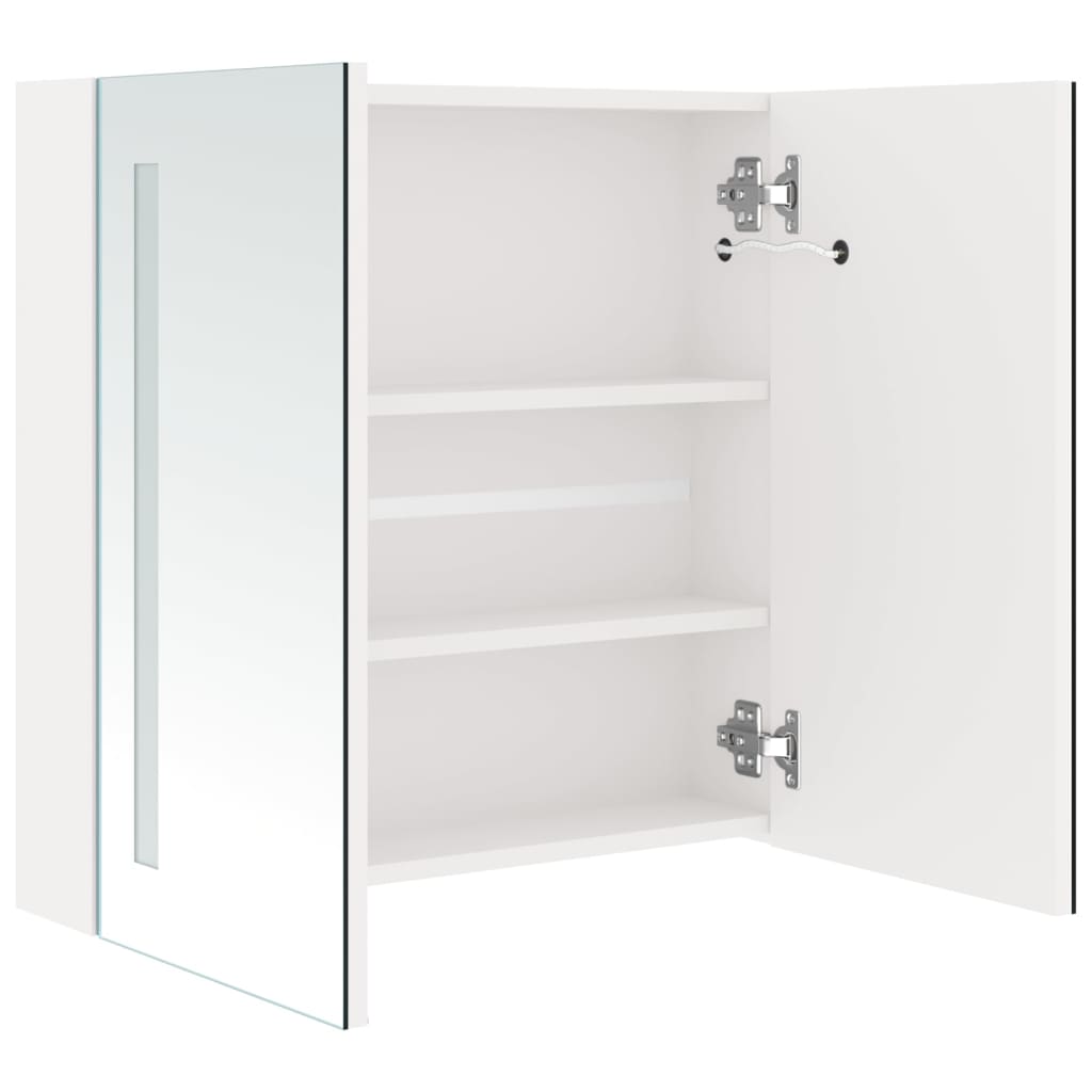 Bathroom Cabinet Mdf With Melamine Finish, Glass Mirror