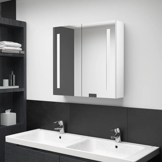 Bathroom Cabinet Mdf With Melamine Finish, Glass Mirror