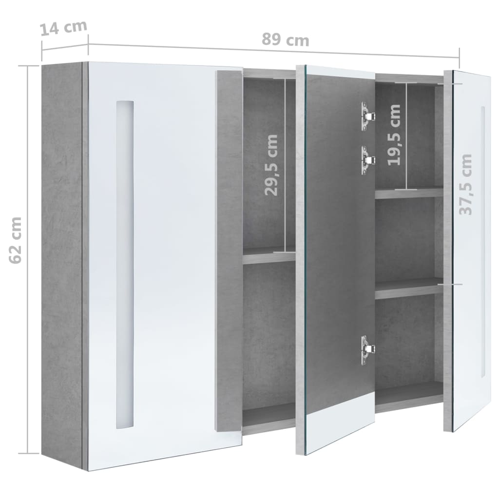 Bathroom Cabinet Mdf With Melamine Finish, Glass Mirror