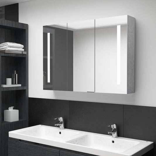 Bathroom Cabinet Mdf With Melamine Finish, Glass Mirror