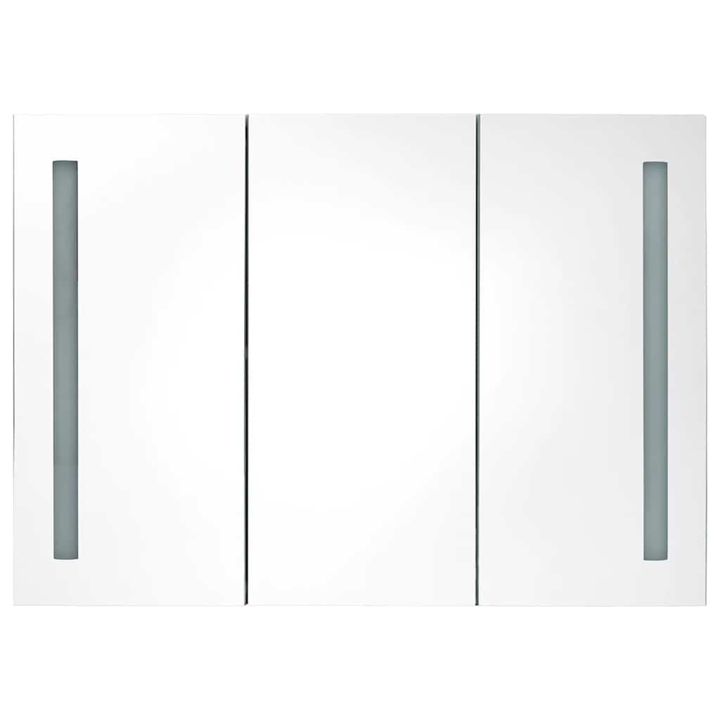 Bathroom Cabinet Mdf With Melamine Finish, Glass Mirror