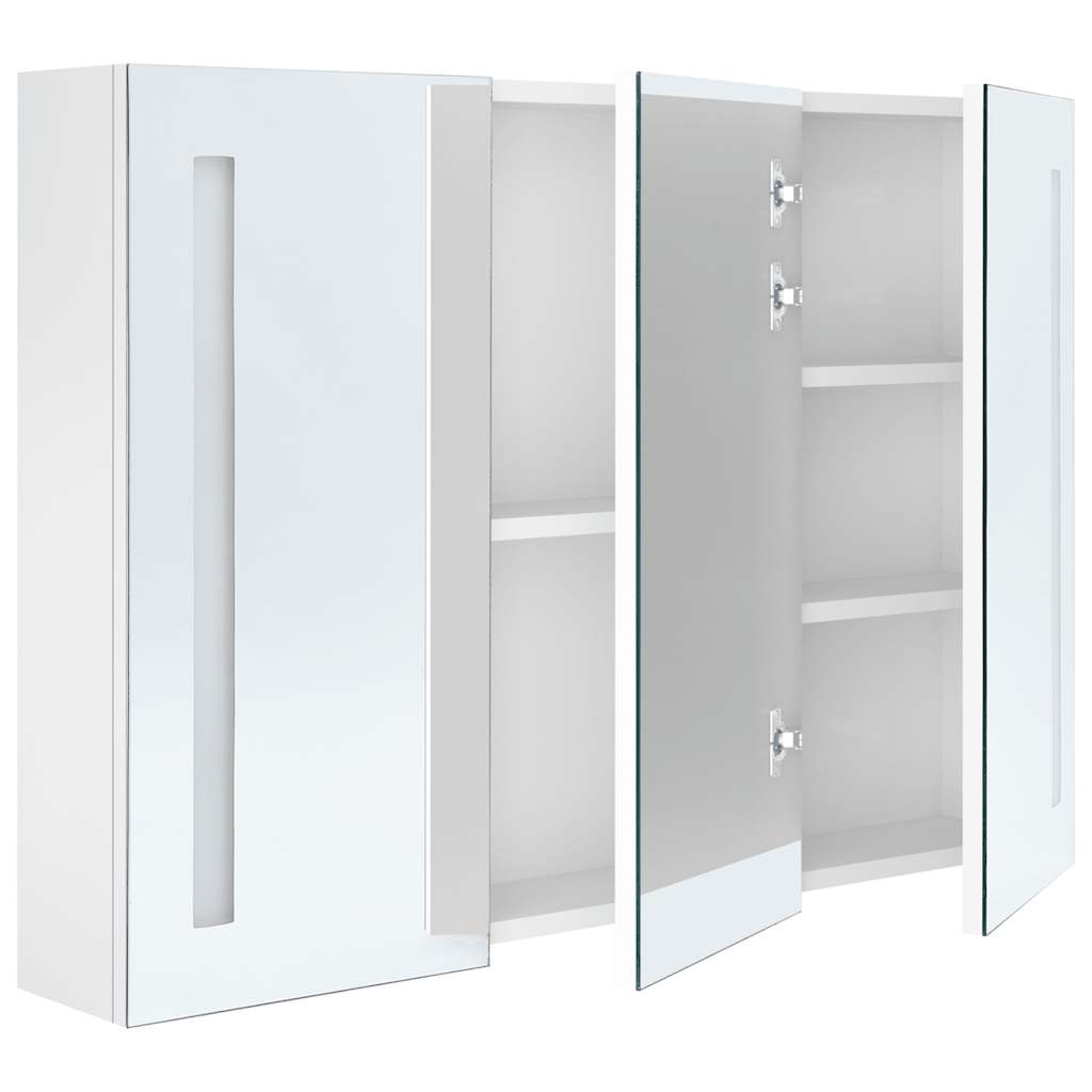 Bathroom Cabinet Mdf With Melamine Finish, Glass Mirror