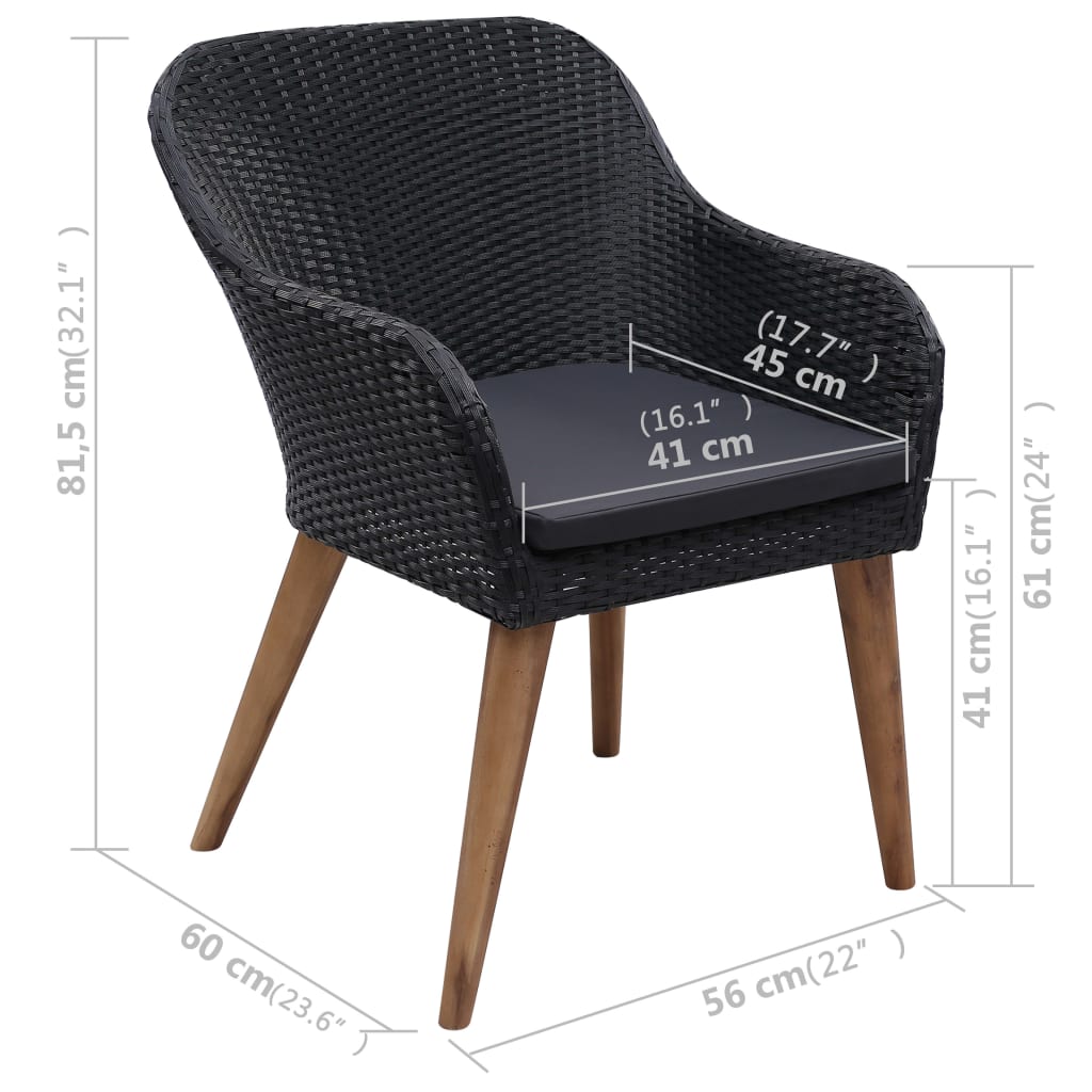 3 Piece Patio Dining Set