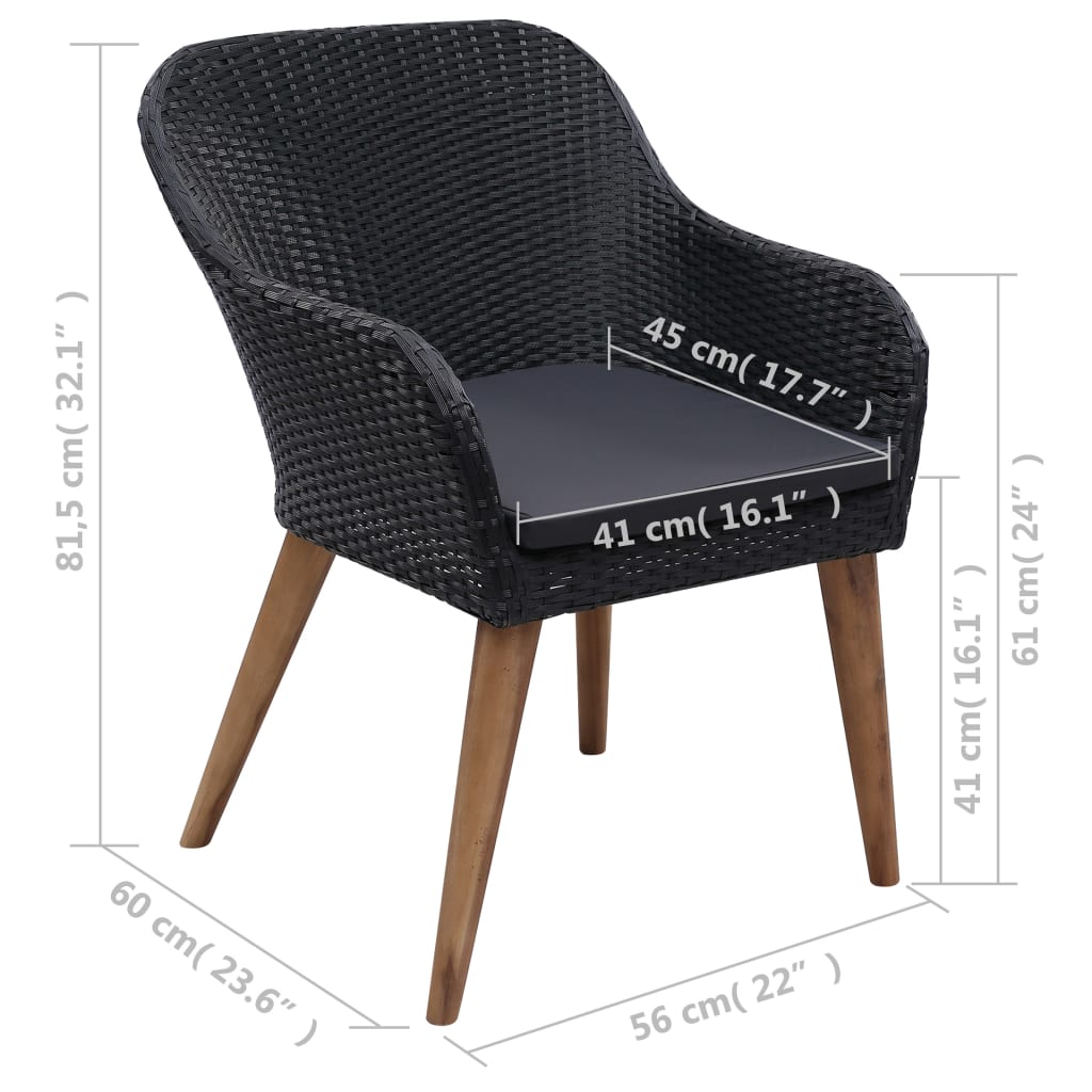 3 Piece Patio Dining Set