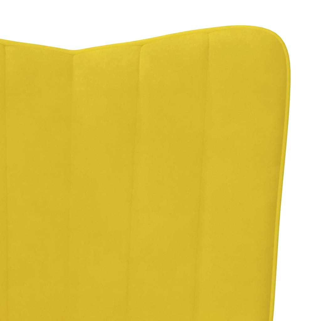 Relaxing Chair With Stool Velvet Standard