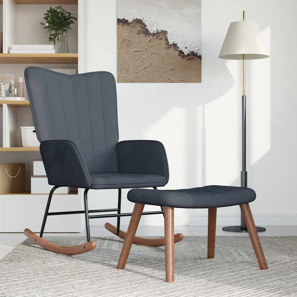 Rocking Chair With Stool