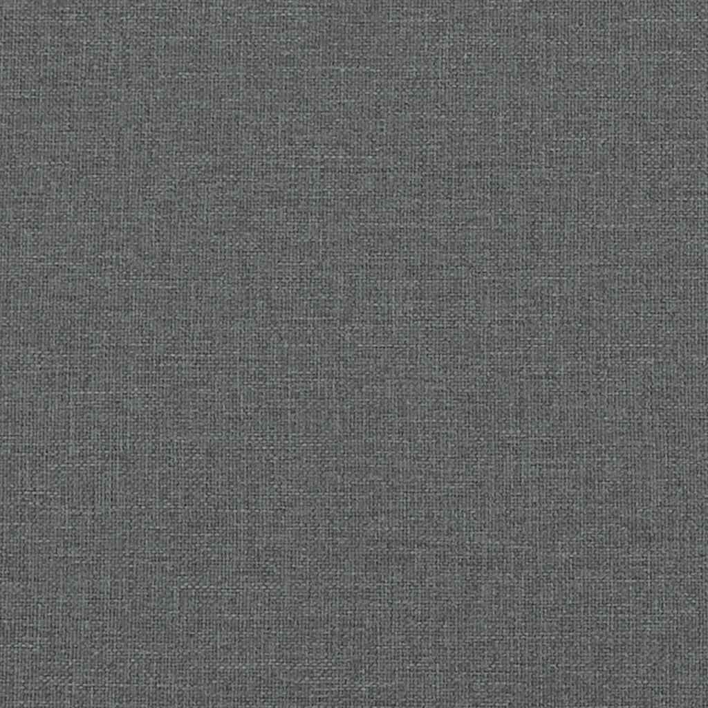 Relaxing Chair With Stool Dark Grey 100% Polyester, Steel Regular