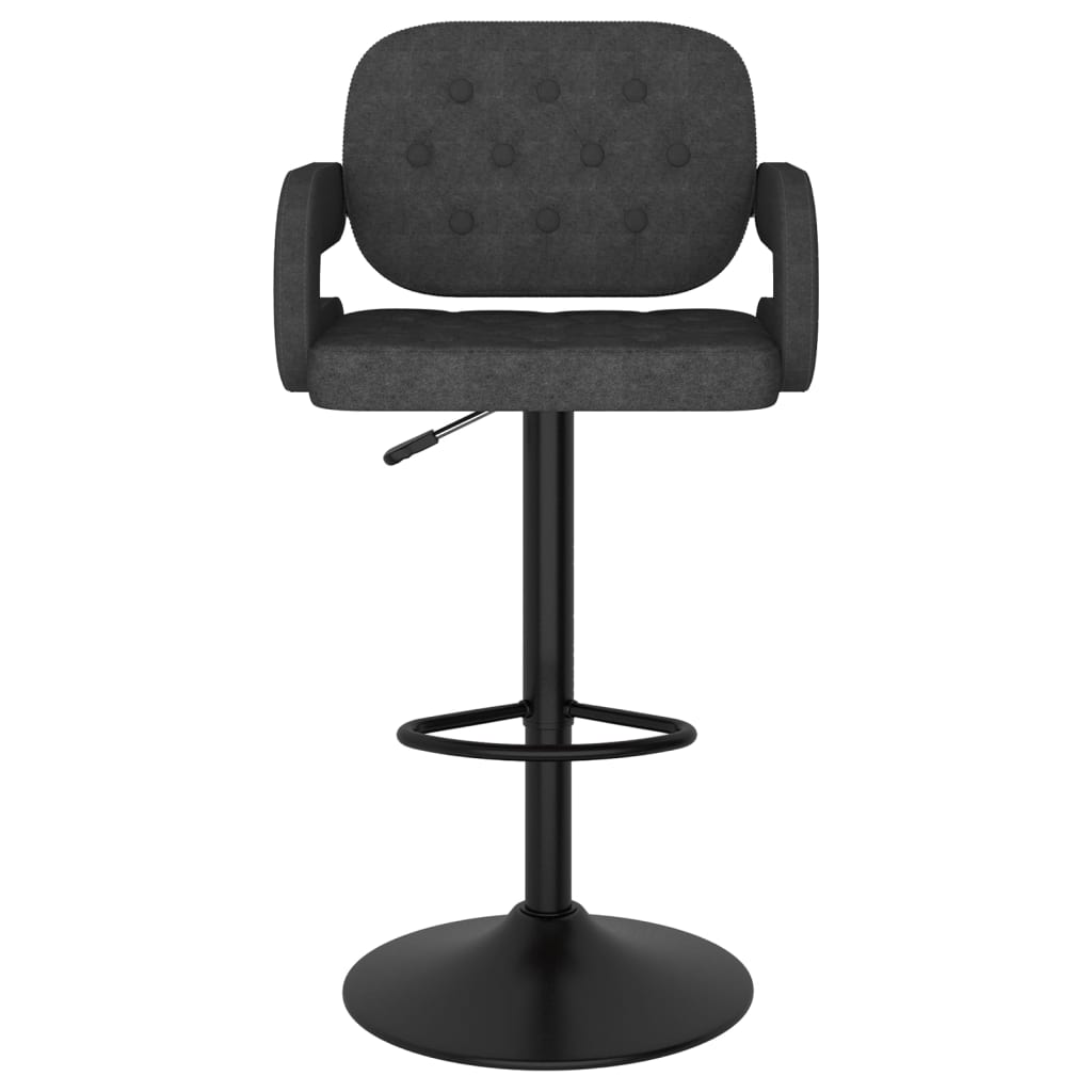 Bar Stool Set Of 2 Dark Grey