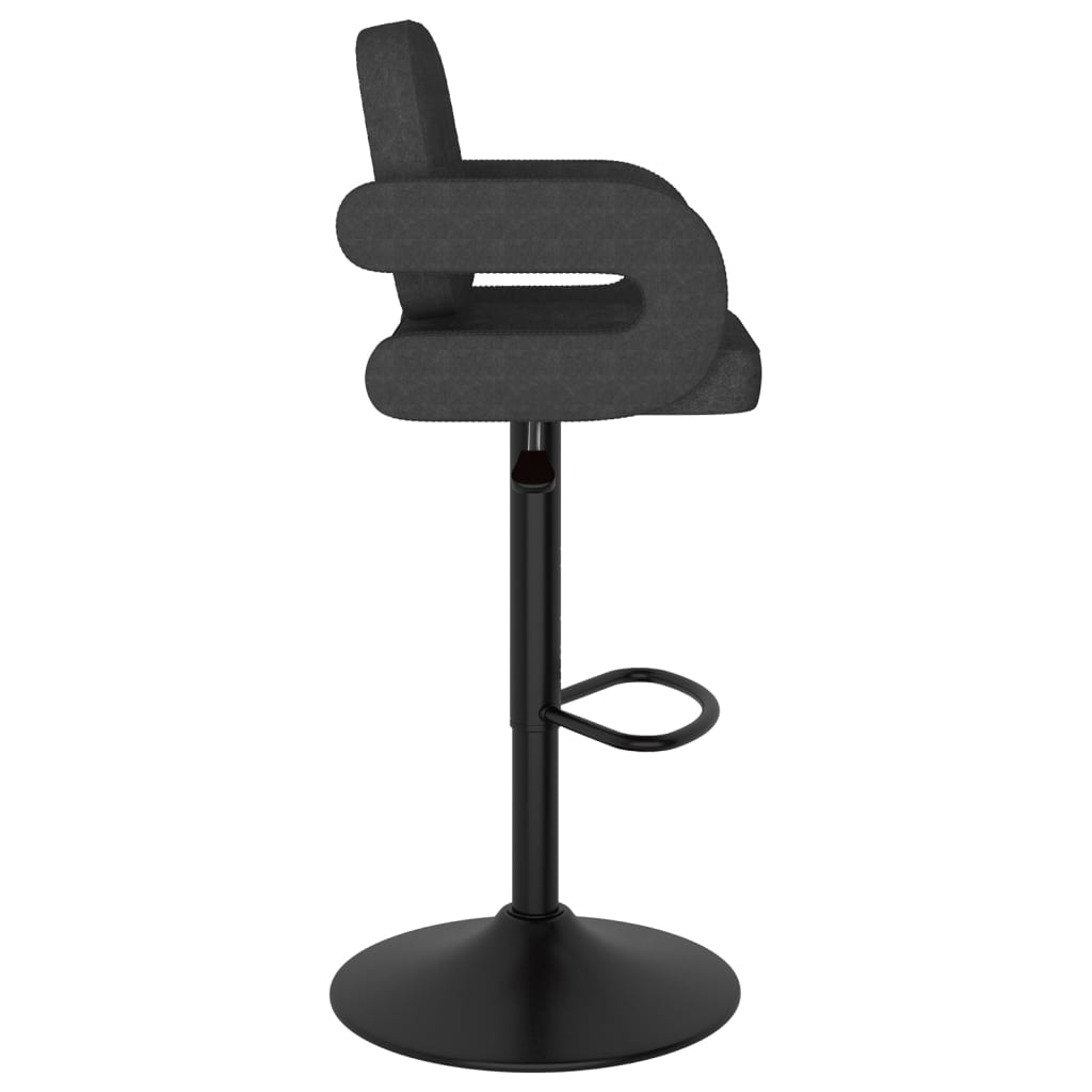 Bar Stool Set Of 2 Dark Grey