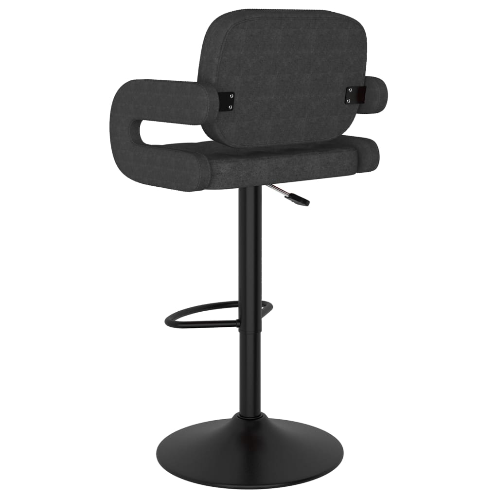 Bar Stool Set Of 2 Dark Grey