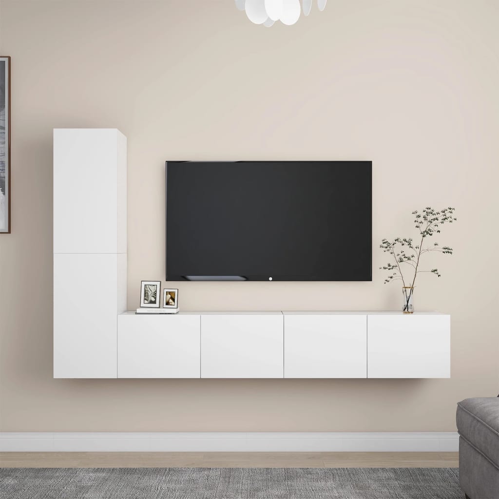 3 Piece Tv Stand Set Engineered Wood
