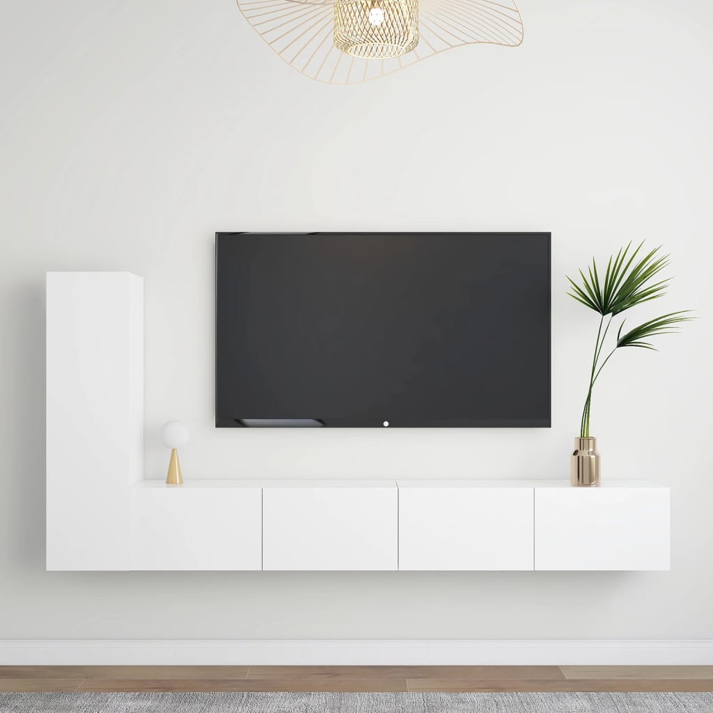 3 Piece Tv Stand Set Engineered Wood