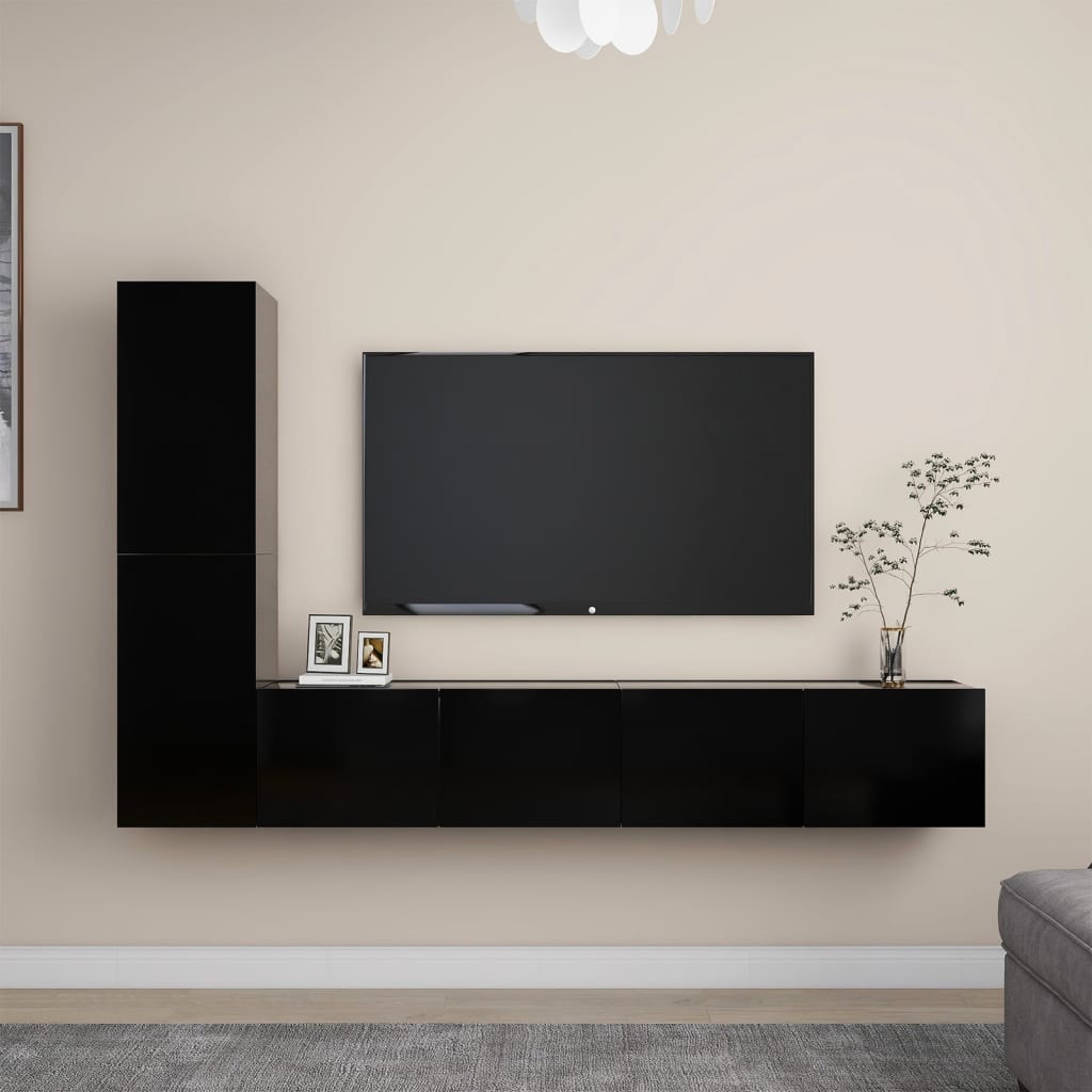 3 Piece Tv Stand Set Engineered Wood
