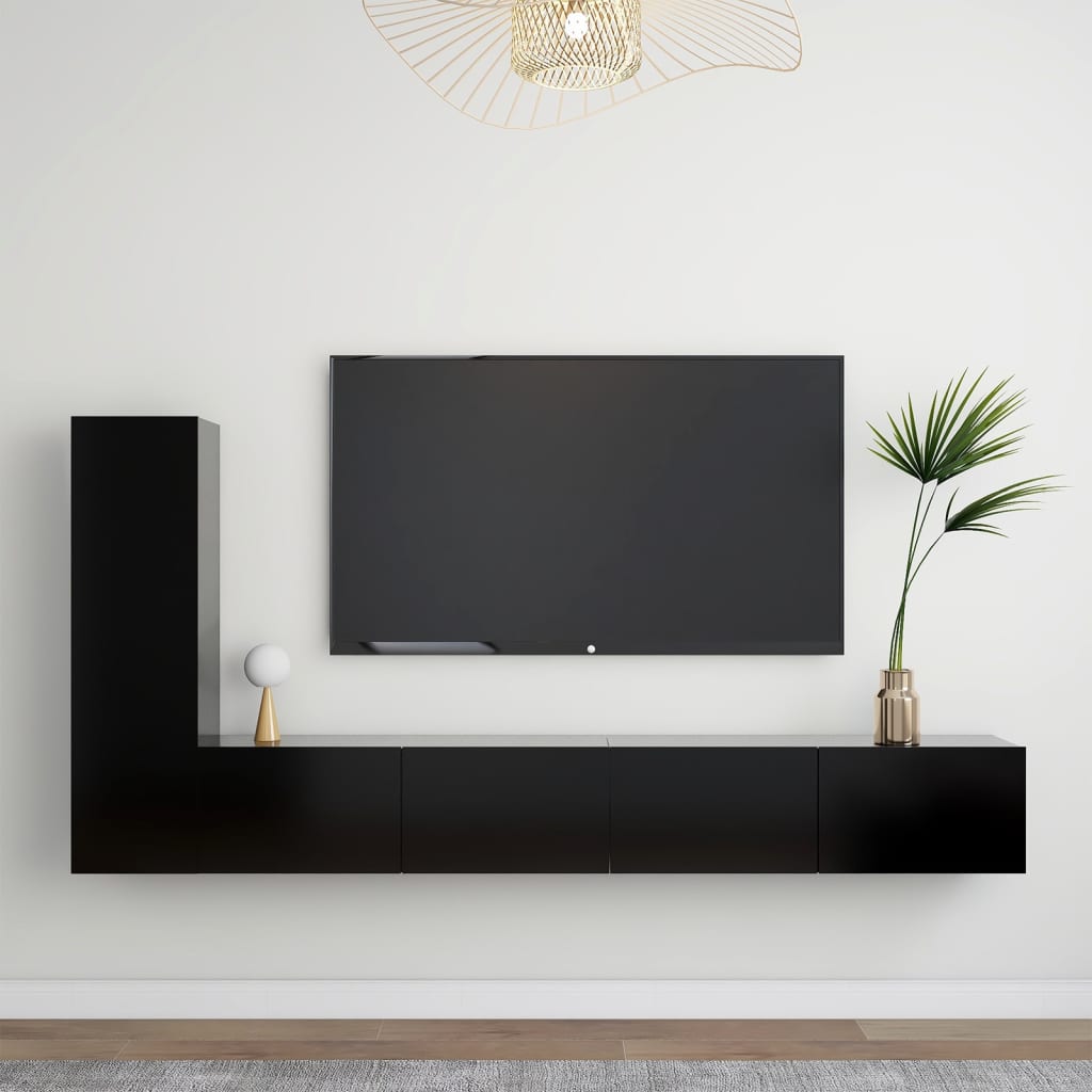 3 Piece Tv Stand Set Engineered Wood