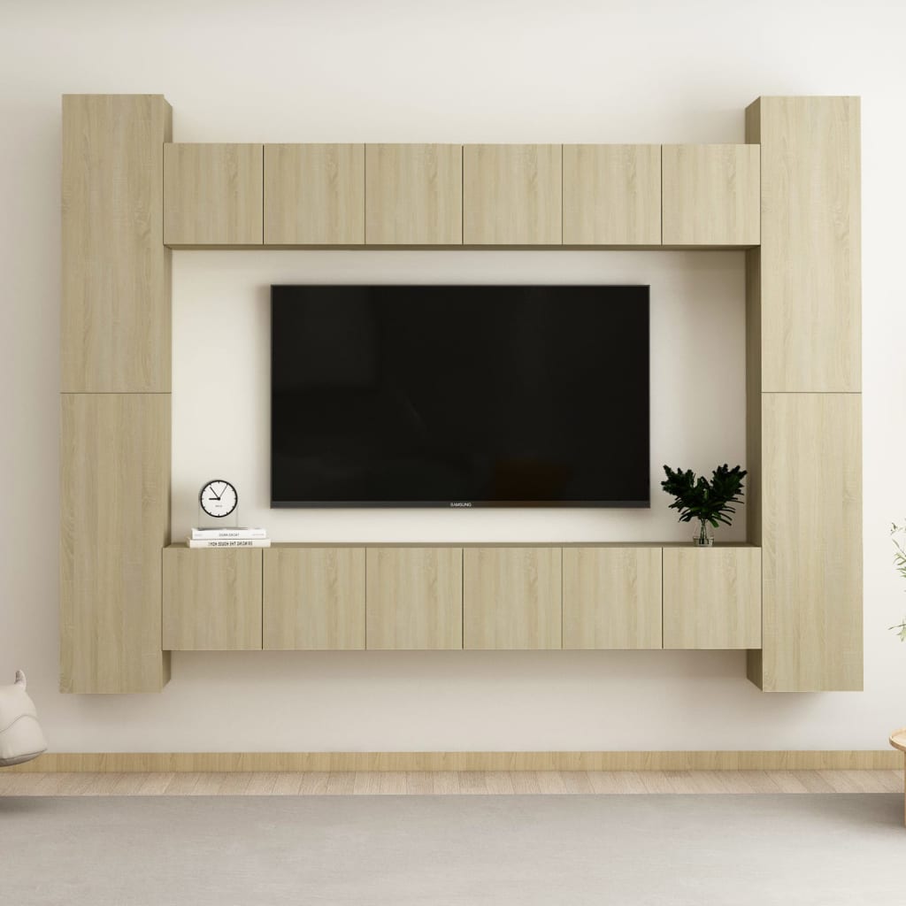Tv Cabinet Engineered Wood Modern Tv Stand Hifi Cabinet