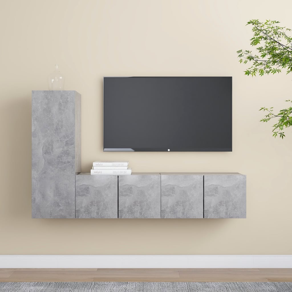 3 Piece Tv Stand Set Engineered Wood
