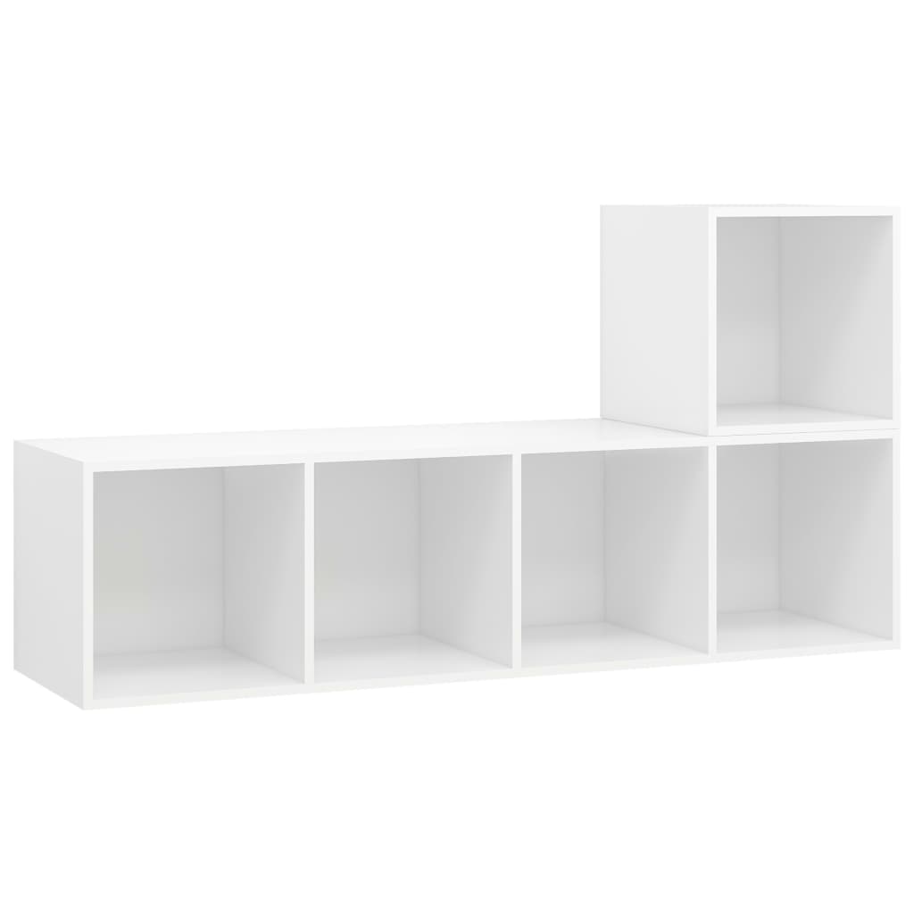 2 Piece Tv Stand Set Engineered Wood