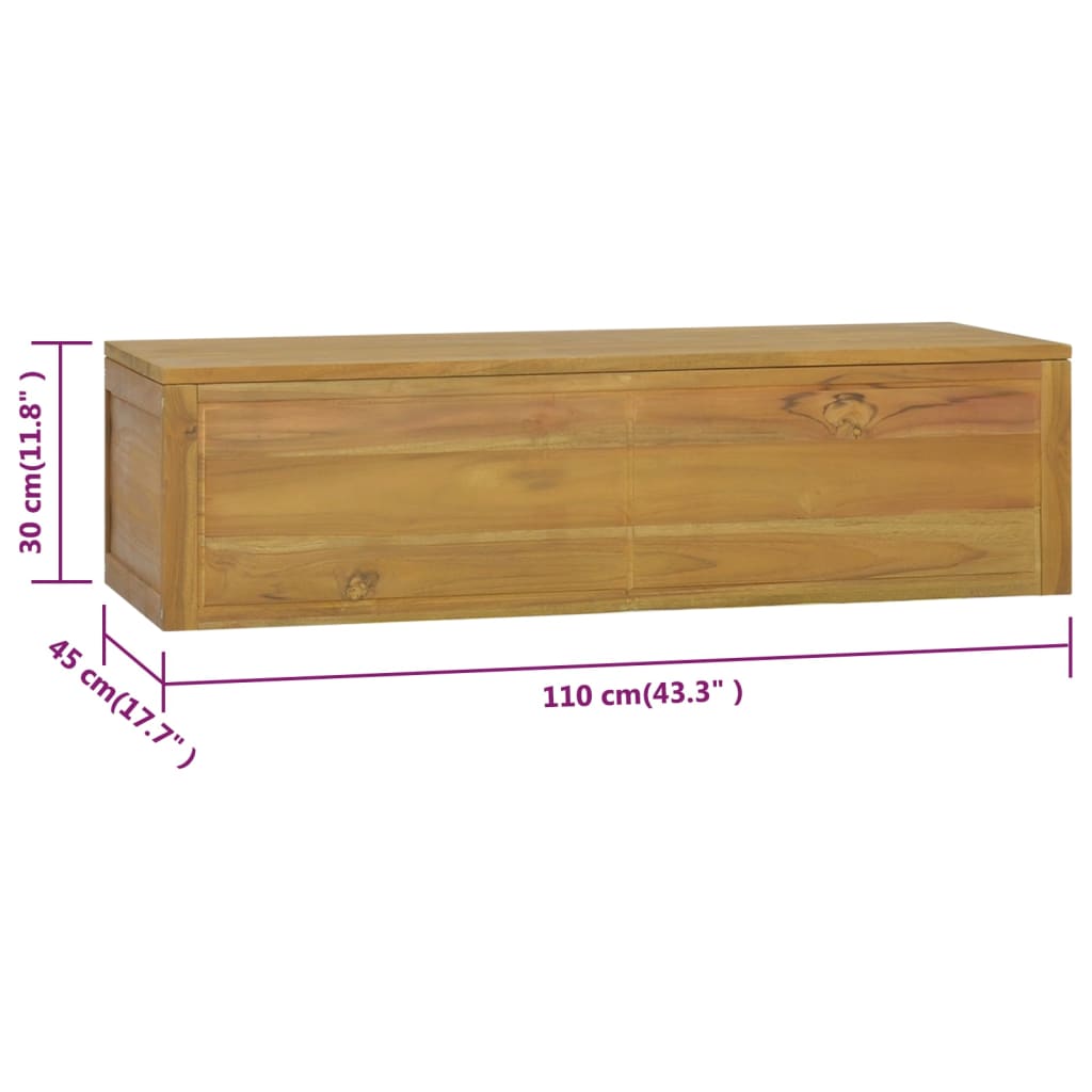 Bathroom Cabinet Natural Teak Solid Teak Wood