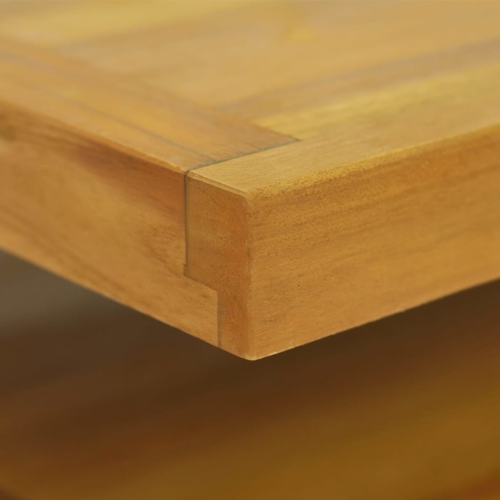 Bathroom Cabinet Natural Teak Solid Teak Wood 35.4 X 15.7 X 11.8 In