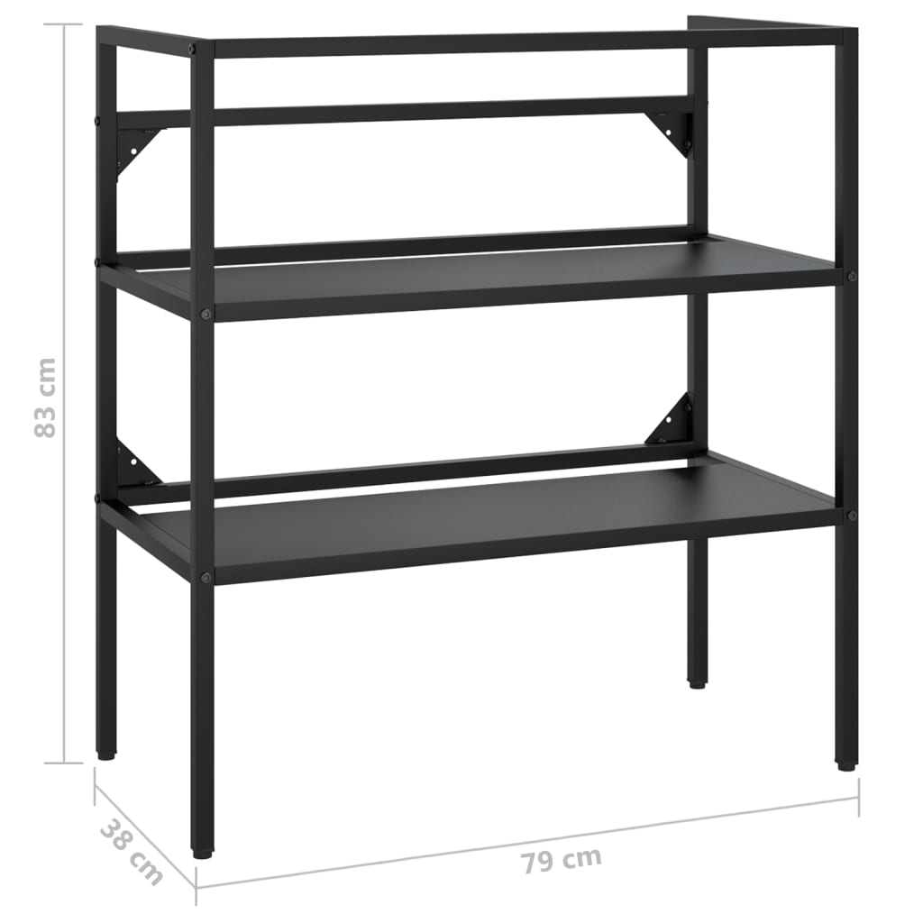 Bathroom Sink Frame Powder-Coated Iron Medium