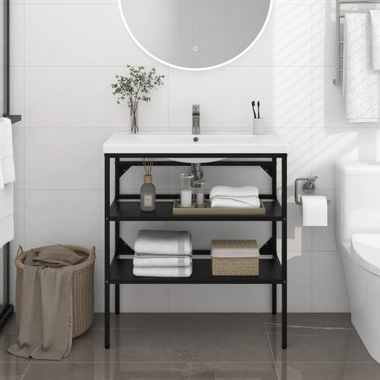 Bathroom Sink Frame Powder-Coated Iron Medium